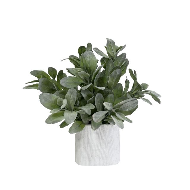 Table Decor Faux Greenery Flocking Leaves Potted Plant,Table Decor Faux Greenery Flocking Leaves Potted Plant