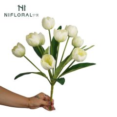 Home Table Decor Faux 9 Heads Tulip Flowers,Home Table Decor Faux 9 Heads Tulip Flowers