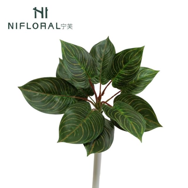 Faux Pothos Greenery Wall Plant Bushes with 10 Leaves,Faux Pothos Greenery Wall Plant Bushes with 10 Leaves