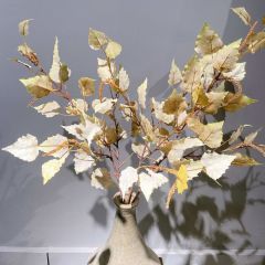 93CM Autumn Color Faux Birch Tree Leaves,93CM Autumn Color Faux Birch Tree Leaves