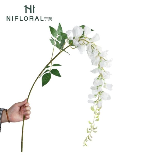 115CM Faux Wisteria Hanging Flower Stems,115CM Faux Wisteria Flower Stems