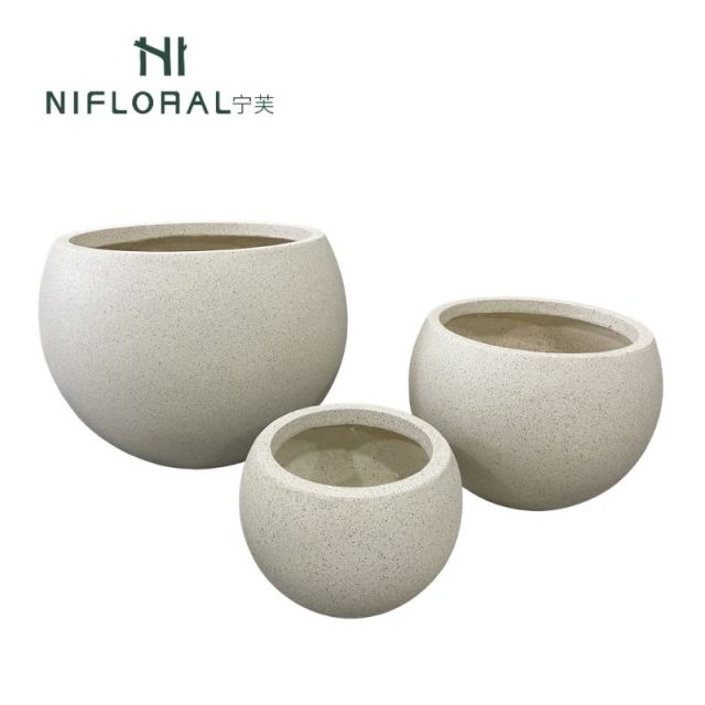 Simple Design Round Cement/Concrete Planters,Simple Design Round Cement/Concrete Planters