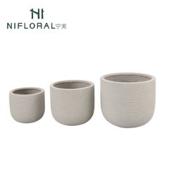 Simple Design Home Garden Decor Striated Cement Planter/Pot,Simple Design Home Garden Decor Striated Cement Planter/Pot