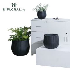 Simple Design Black Color Decorative Flower/Plant Pots,Simple Design Black Color Decorative Flower/Plant Pots
