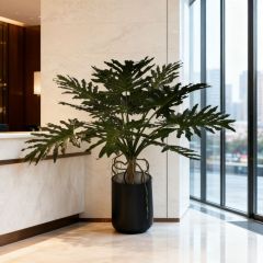 Custom Design 150CM Realistic Potted Philodendron Plants,Custom Design Realistic Potted Philodendron Plants