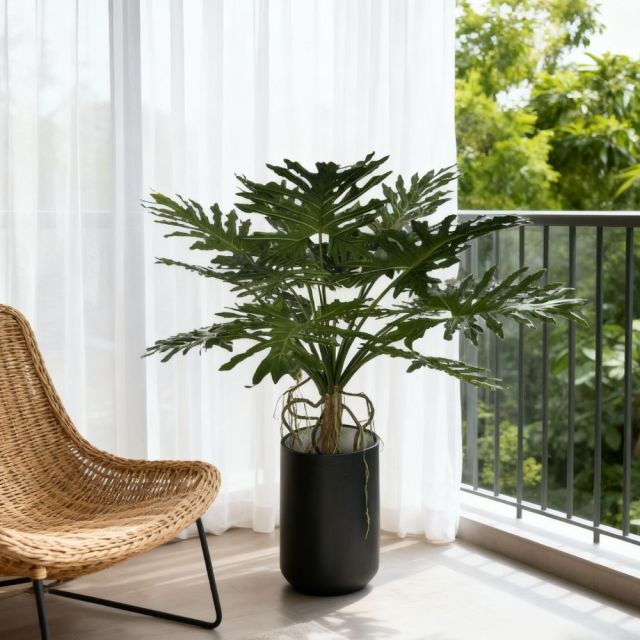 Custom Design 150CM Realistic Potted Philodendron Plants,Custom Design Realistic Potted Philodendron Plants