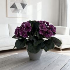 Small Size Table Decor Artificial Potted Violet Flowers Plant,Small Size Table Decor Artificial Potted Violet Flowers Plant