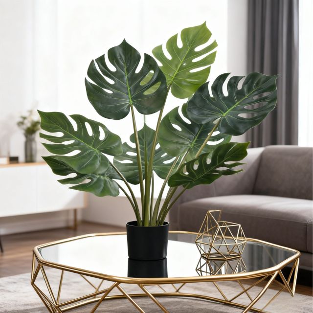 FAUX MONSTERA POTTED PLANTS,FAUX MONSTERA POTTED PLANTS