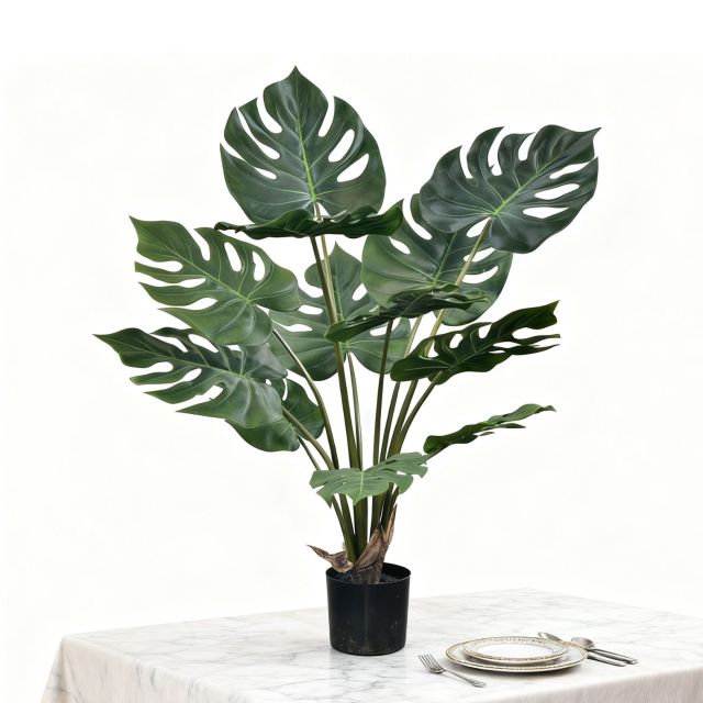 FAUX MONSTERA POTTED PLANTS,FAUX MONSTERA POTTED PLANTS
