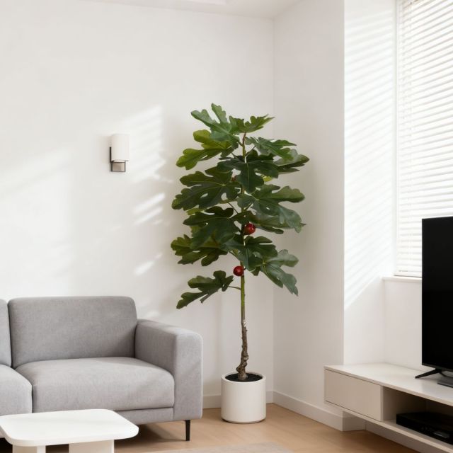 100CM 120CM 160CM Realistic Faux Fig Trees,100CM 120CM 160CM Realistic Faux Fig Trees