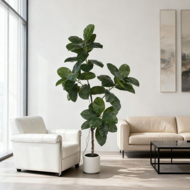 160CM Realistic Faux Magnolia Tree,160CM Realistic Faux Magnolia Tree