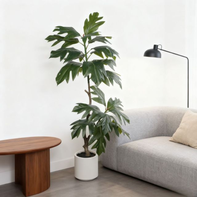 160CM Real Touch Faux Breadfruit Tree,160CM Real Touch Faux Breadfruit Tree