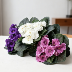 Small Size Home Table Decor Faux Violet Flowers,Small Size Home Table Decor Faux Violet Flowers