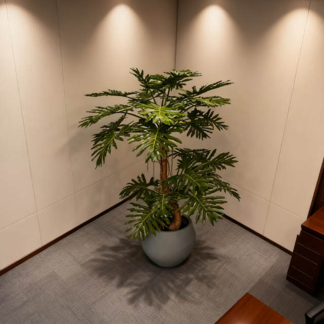 Custom Design Premium Faux Philodendron Potted Plant,Custom Design Premium Faux Philodendron Potted Plant