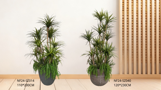 Custom Design Premium Faux Plants Arrangement with Cement Planter,Custom Design Premium Faux Plants Arrangement with Cement Planter