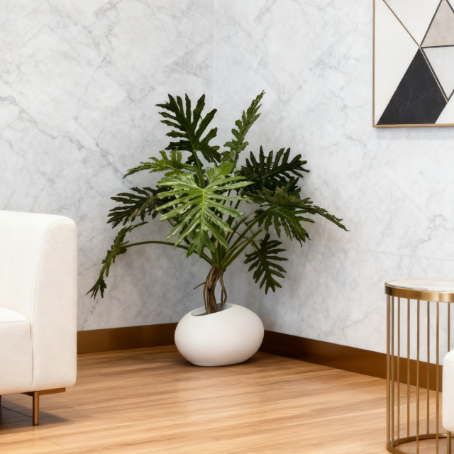 High Quality Faux Philodendron Leaves Potted Plant,High Quality Faux Philodendron Leaves Potted Plant