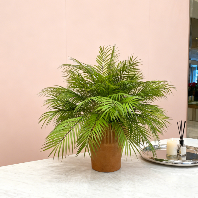 Table Decor Realistic Faux Potted Palm Leaves Arrangement,Table Decor Realistic Faux Potted Palm Leaves Arrangement