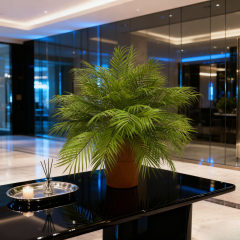 Table Decor Realistic Faux Potted Palm Leaves Arrangement,Table Decor Realistic Faux Potted Palm Leaves Arrangement