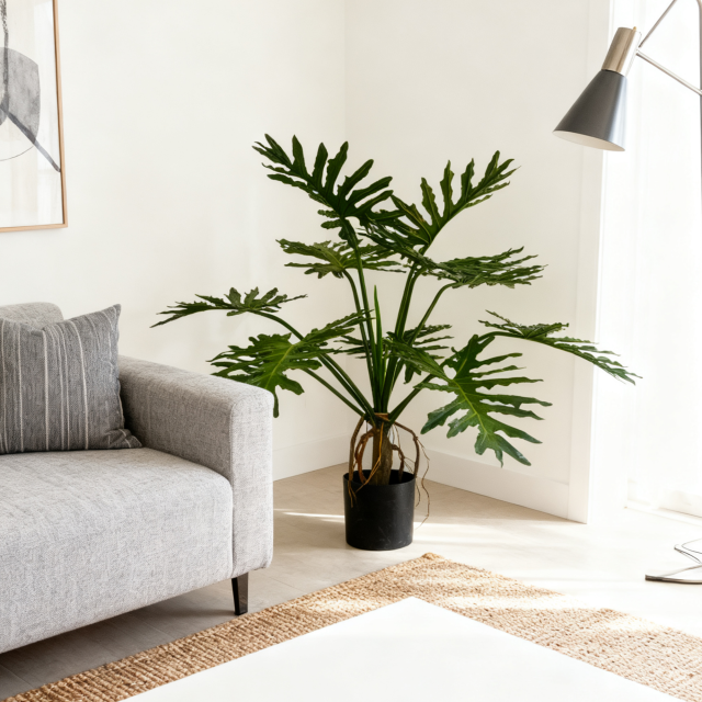 Custom Design Premium Faux Philodendron Potted Plants,Custom Design Premium Faux Philodendron Potted Plants