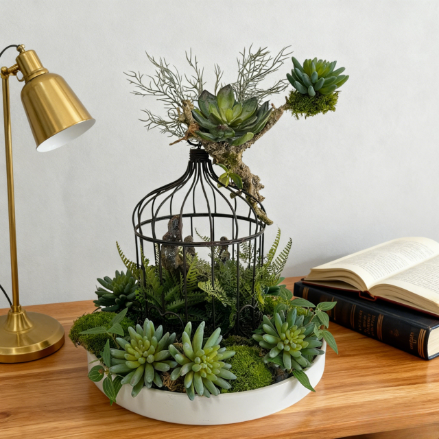 Stylish Design Faux Succulents Plant Arrangement,Stylish Design Faux Succulents Plant Arrangement