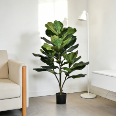 90CM Realistic Faux Fiddle Leaf Fig Tree,Wholesale 90cm(3.0') Realistic Faux Fiddle Leaf Fig Tree | Versatile Greenery Decor for Home, Office & Commercial Space | Chinese Supplier
