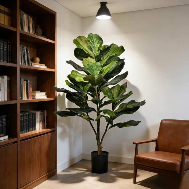 90CM Realistic Faux Fiddle Leaf Fig Tree,Wholesale 90cm(3.0') Realistic Faux Fiddle Leaf Fig Tree | Versatile Greenery Decor for Home, Office & Commercial Space | Chinese Supplier