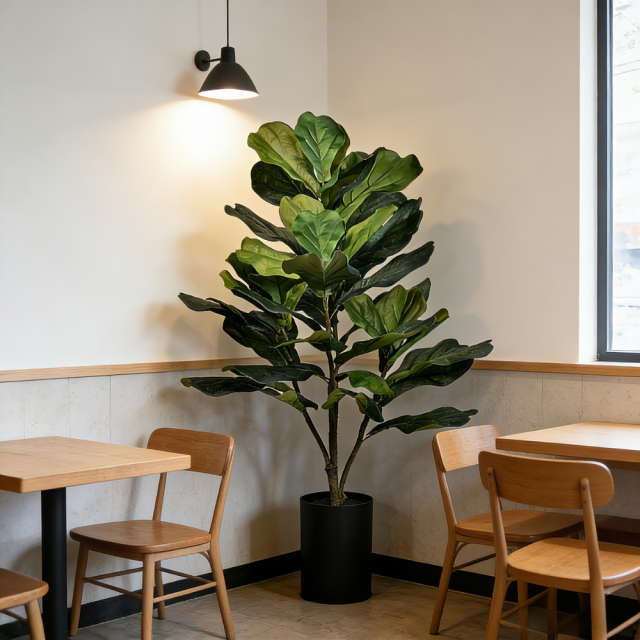 90CM Realistic Faux Fiddle Leaf Fig Tree,Wholesale 90cm(3.0') Realistic Faux Fiddle Leaf Fig Tree | Versatile Greenery Decor for Home, Office & Commercial Space | Chinese Supplier