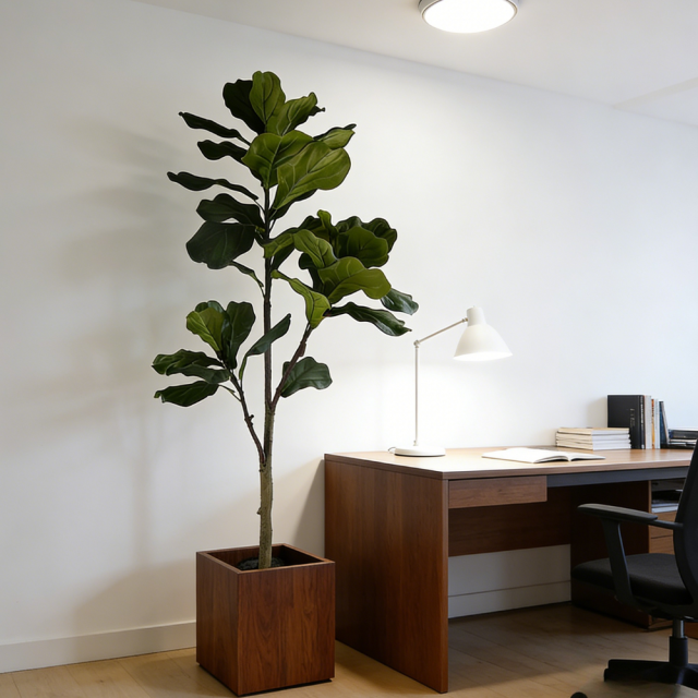 155CM Fiddle Leaf Fig Tree,Wholesale 155cm(5') Fiddle Leaf Fig Tree | Versatile Greenery Decor for Home, Office & Public Space | Chinese Supplier