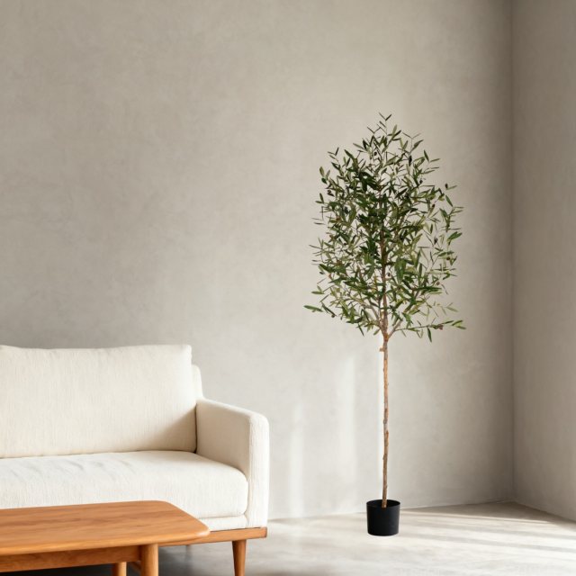 180CM-300CM ARTIFICIAL OLIVE TREES in NATURAL TRUNKS,Wholesale 180-300cm(6'-10') Natural Trunk Artificial Olive Trees | Modern Art Decor for Café & Bar | Chinese Supplier