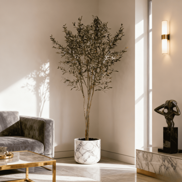 180CM-300CM ARTIFICIAL OLIVE TREES in NATURAL TRUNKS,Wholesale 180-300cm(6'-10') Natural Trunk Artificial Olive Trees | Modern Art Decor for Café & Bar | Chinese Supplier