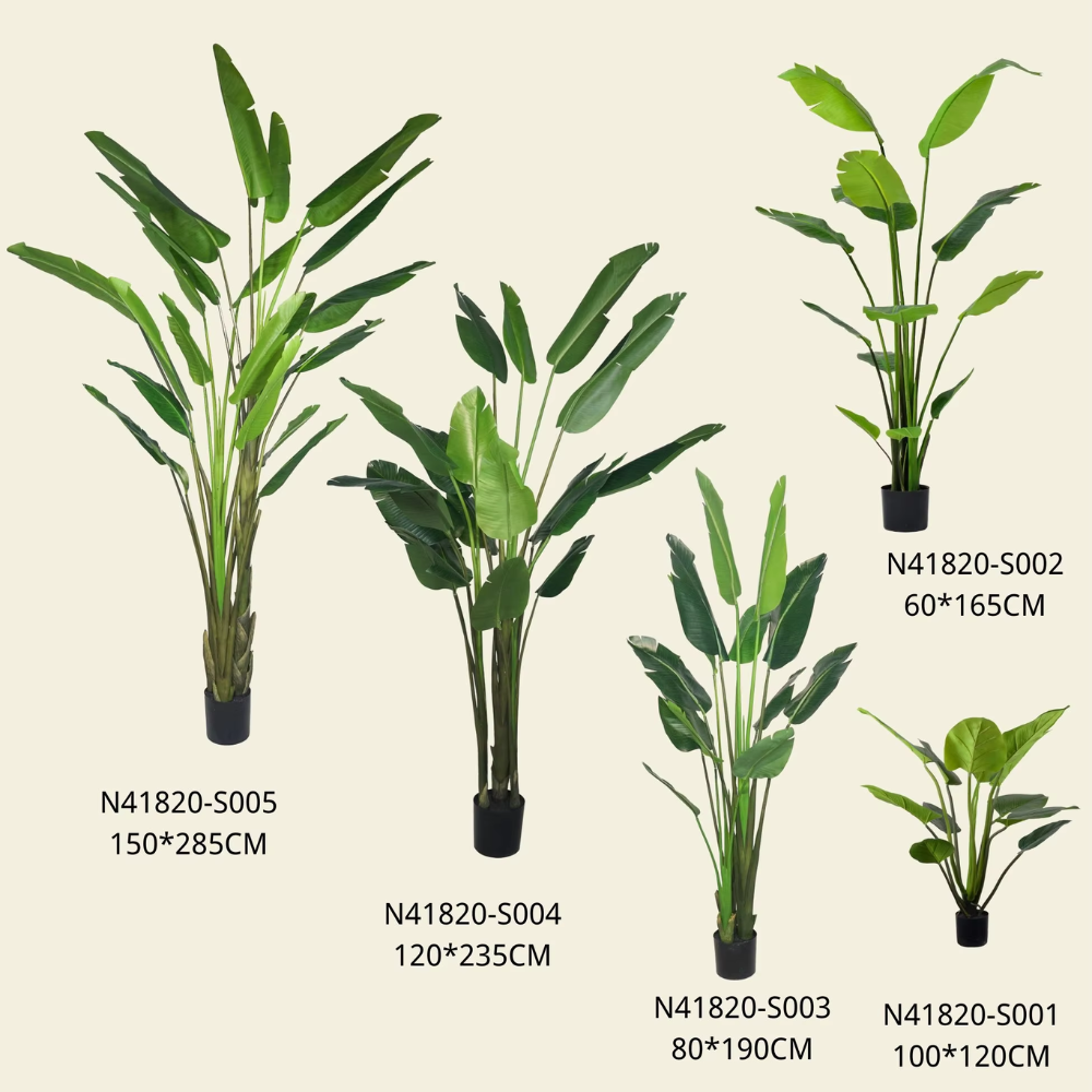 120CM-285CM ARTIFICIAL BANANA TREES,Wholesale High Quality 120CM-285CM (4'-9.4') Artificial Banana Trees - Realistic Look, Chinese Suppliers, Ideal for Cafes & Bars