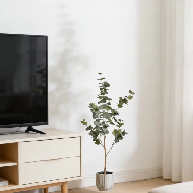 90CM-160CM ARTIFICIAL EUCALYPTUS POTTED TREES,Wholesale Artificial Eucalyptus Potted Trees 90CM(3')-160CM(5.3') - Home/Office/Boutique Decor, Natural-Looking Chinese Suppliers