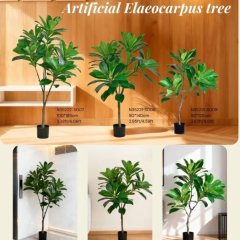 120CM-185CM Artificial Elaeocarpus Trees,Wholesale High Quality 126CM (4') - 185CM (6') Artificial Elaeocarpus Trees - Natural Green Look, Chinese Suppliers