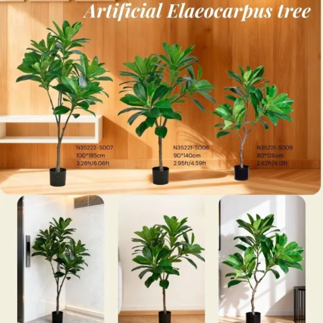120CM-185CM Artificial Elaeocarpus Trees,Wholesale High Quality 126CM (4') - 185CM (6') Artificial Elaeocarpus Trees - Natural Green Look, Chinese Suppliers