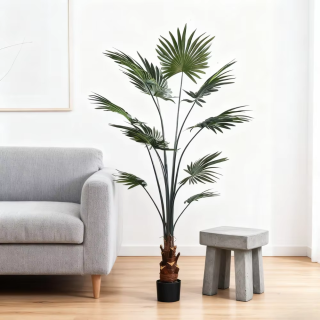 FAUX FAN PALM 175CM-230CM,Wholesale High Quality 175CM-230CM(5.7'-7.5') Artificial Fan Palm Trees - Modern Design -- Chinese suppliers