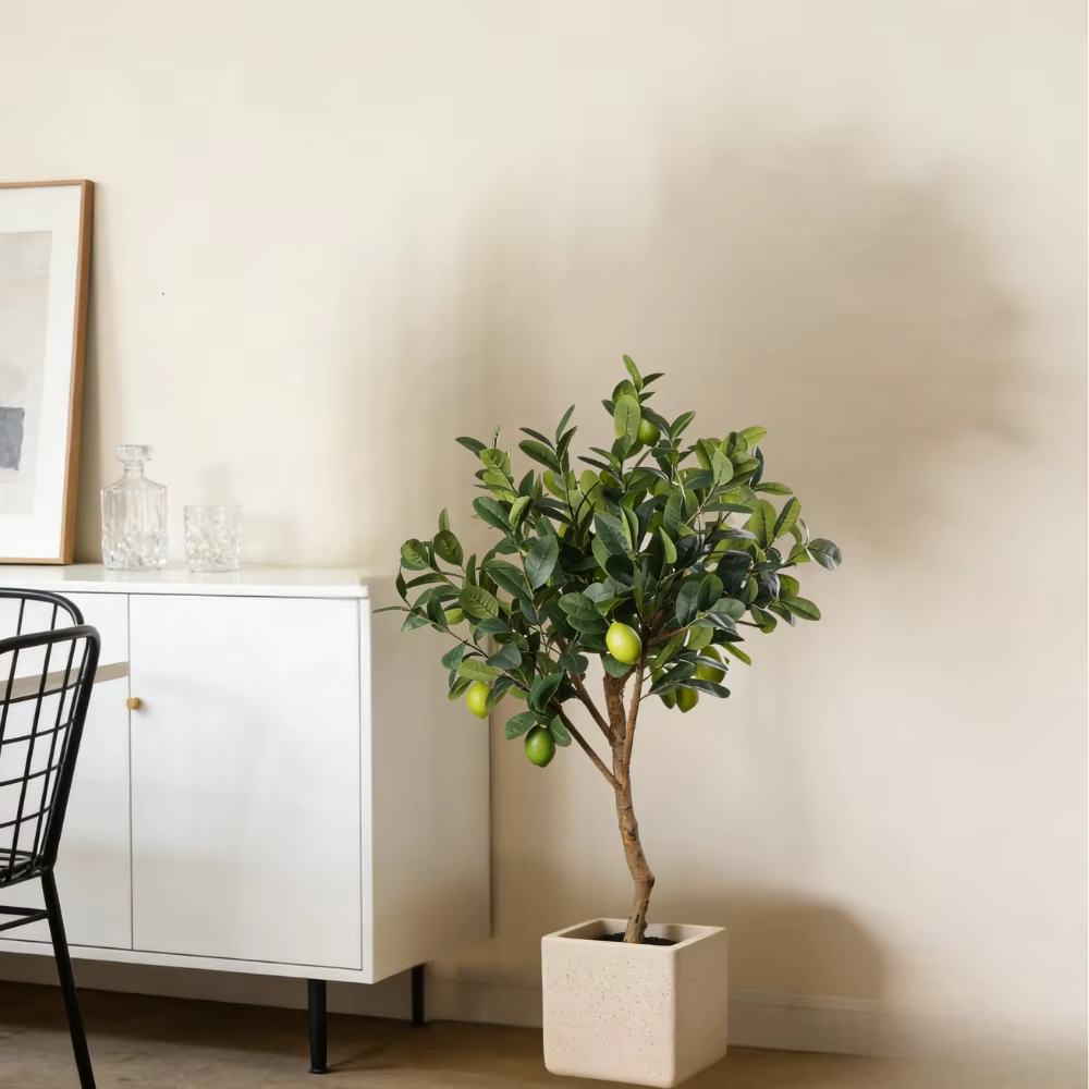 FAUX LEMON TREES in NATURAL TRUNKS 120CM-180CM,120CM(4')/150CM(5')/180CM(6') ARTIFICIAL LEMON TREE -- Chinese suppliers