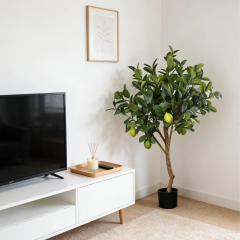 FAUX LEMON TREES in NATURAL TRUNKS 120CM-180CM,120CM(4')/150CM(5')/180CM(6') ARTIFICIAL LEMON TREE -- Chinese suppliers