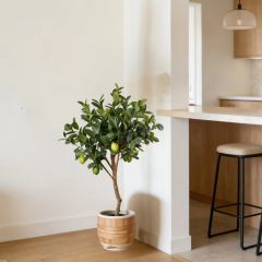 FAUX LEMON TREES in NATURAL TRUNKS 120CM-180CM,120CM(4')/150CM(5')/180CM(6') ARTIFICIAL LEMON TREE -- Chinese suppliers