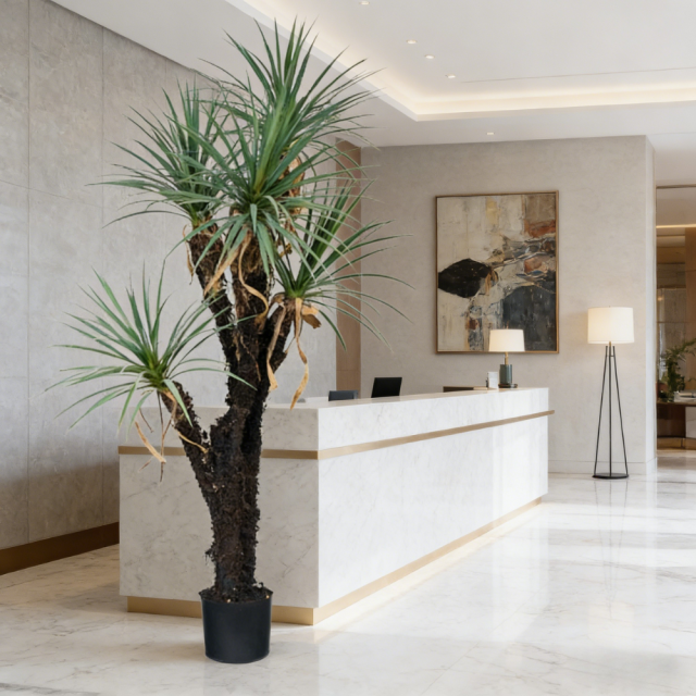 180CM 5-Headed Faux Potted Yucca Tree,180CM 5-Headed Faux Potted Yucca Tree