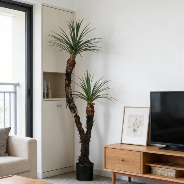 183CM Realisitc Faux Potted Yucca Tree,183CM Realisitc Faux Potted Yucca Tree