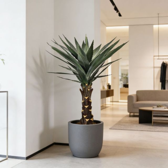 High Simulated Indoor Decor Artificial Agave Plants in Plastic Black Pot,High Simulated Indoor Decor Artificial Agave Plants in Plastic Black Pot