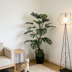 Custom Design 200CM Highly Realistic Faux Monstera Plant in Natural Trunks,Custom Design 200CM Highly Realistic Faux Monstera Plant in Natural Trunks