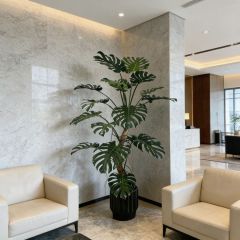 Custom Design 200CM Highly Realistic Faux Monstera Plant in Natural Trunks,Custom Design 200CM Highly Realistic Faux Monstera Plant in Natural Trunks
