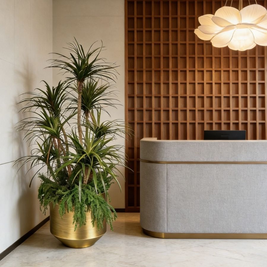 Custom Luxury Design 200CM Faux Greenery Plants Arrangement in Metal Pot,Custom Luxury Design 200CM Faux Greenery Plants Arrangement in Metal Pot