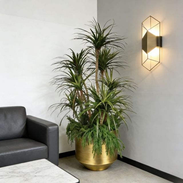 Custom Luxury Design 200CM Faux Greenery Plants Arrangement in Metal Pot,Custom Luxury Design 200CM Faux Greenery Plants Arrangement in Metal Pot