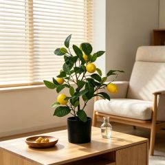 50CM Faux Tabletop Potted Lemon Tree Plant,50CM Faux Tabletop Potted Lemon Tree Plant