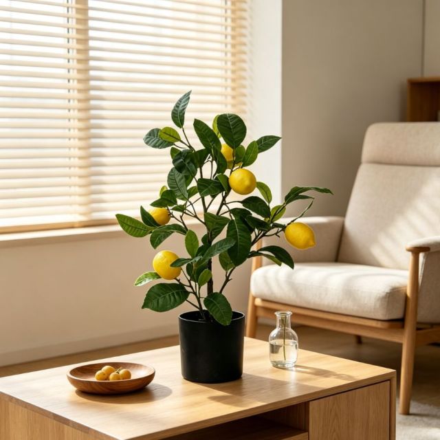 50CM Faux Tabletop Potted Lemon Tree Plant,50CM Faux Tabletop Potted Lemon Tree Plant