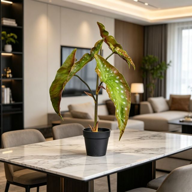 Nearly Natural Artificial Alocasia Potted Plants For Home Decor,Nearly Natural Artificial Alocasia Potted Plants For Home Decor