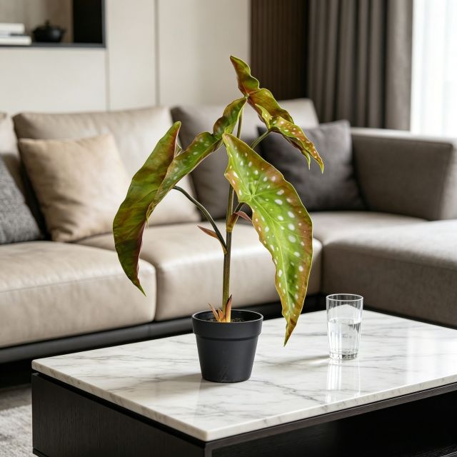 Nearly Natural Artificial Alocasia Potted Plants For Home Decor,Nearly Natural Artificial Alocasia Potted Plants For Home Decor