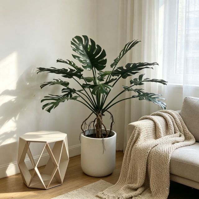 Home Decorative Artificial Monstera Potted Plant For Modern Home Decoration,Home Decorative Artificial Monstera Potted Plant For Modern Home